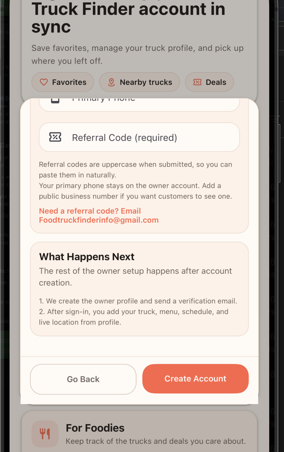 Role-based sign up